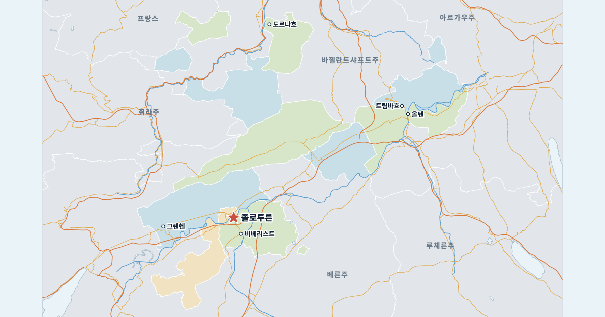졸로투른주 지도(주요 도시 포함)