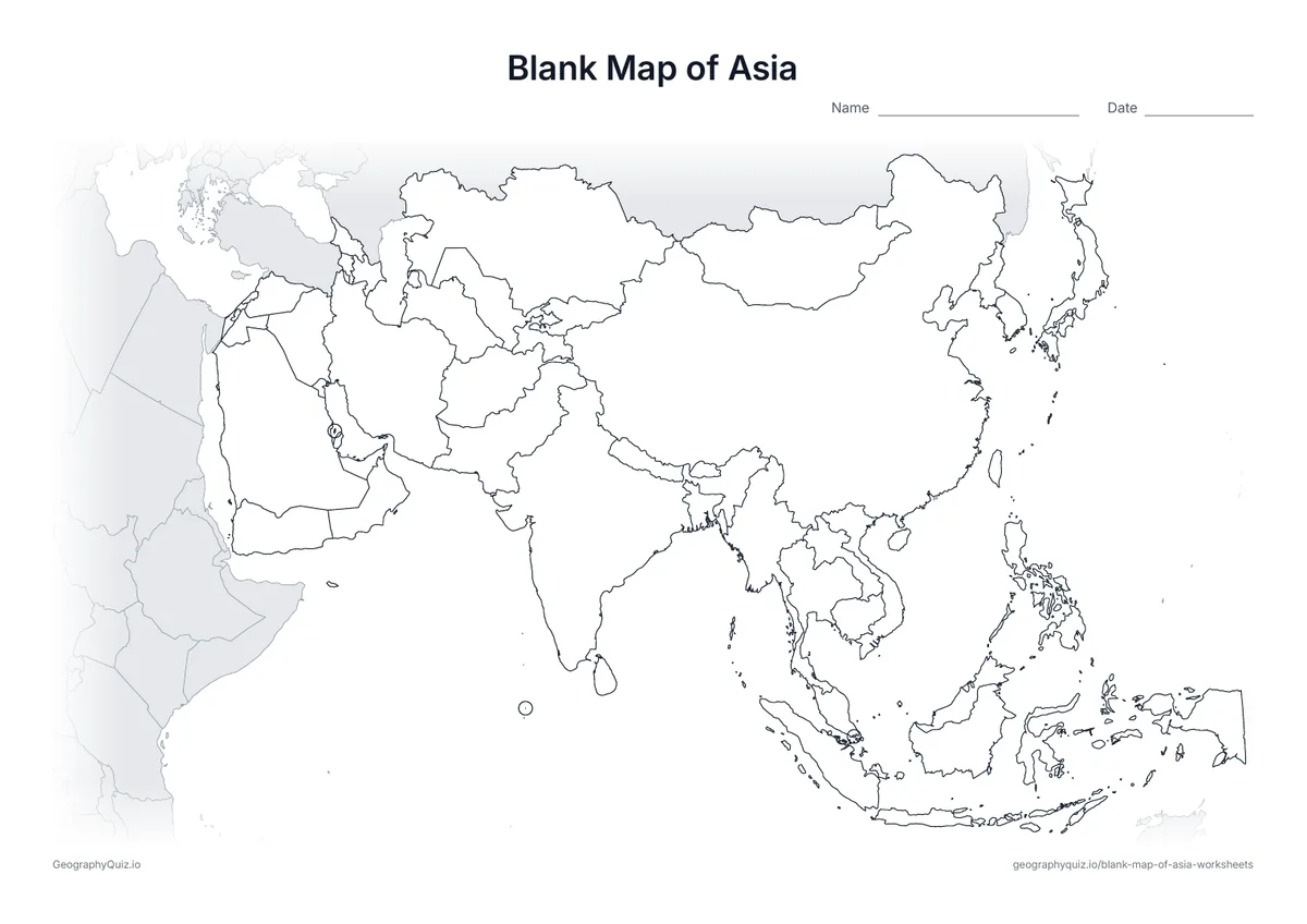 Printable Russian Worksheets.pdf Blank Map of Russia – Free Printable PDF Worksheets | GeographyQuiz.io