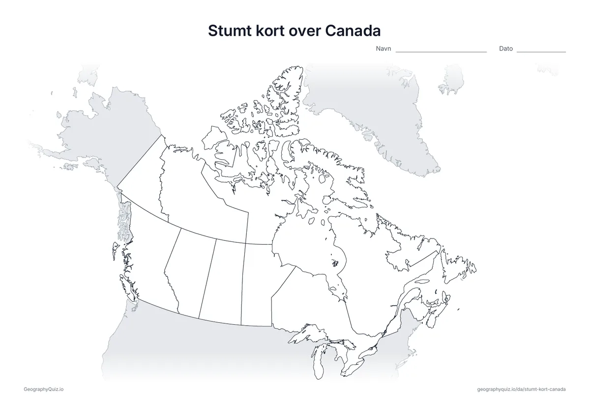 Forhåndsvisning af arbejdsarket: stumt kort – Canada