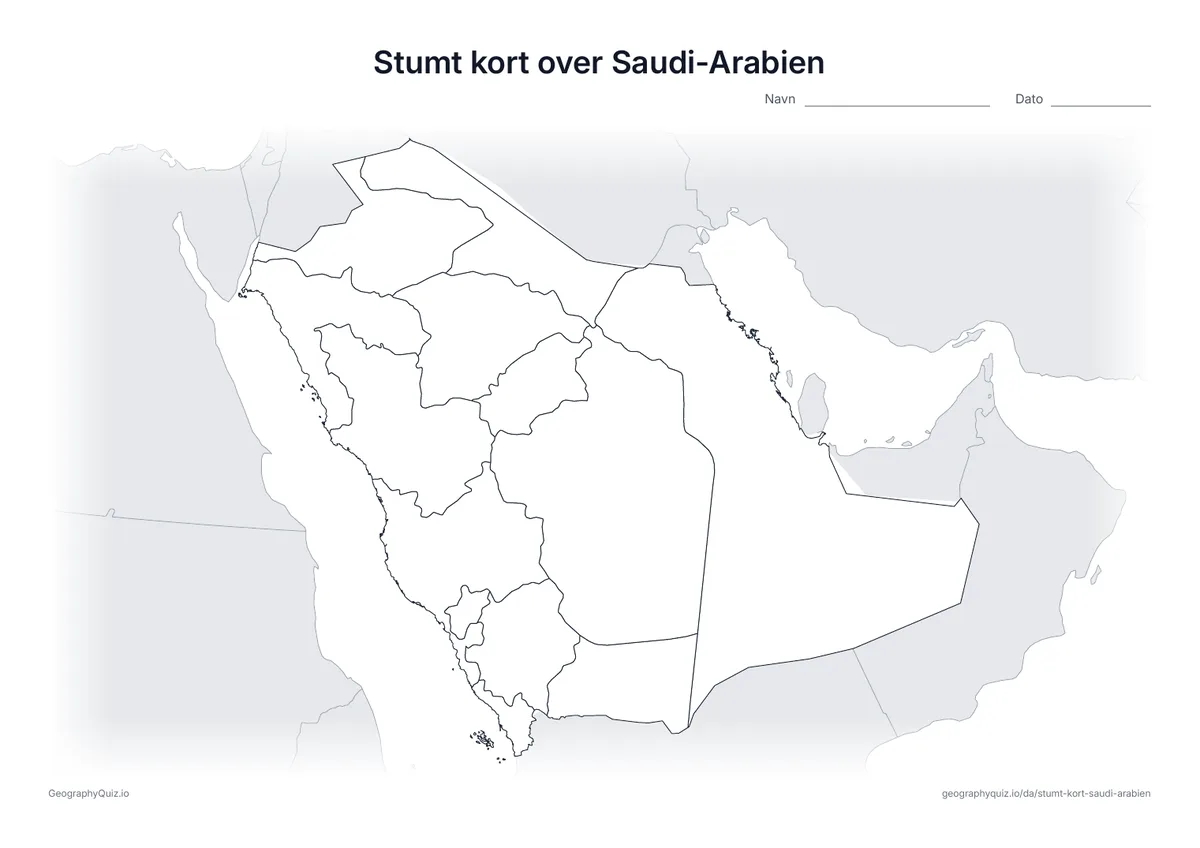 Forhåndsvisning af arbejdsarket: stumt kort – Saudi-Arabien