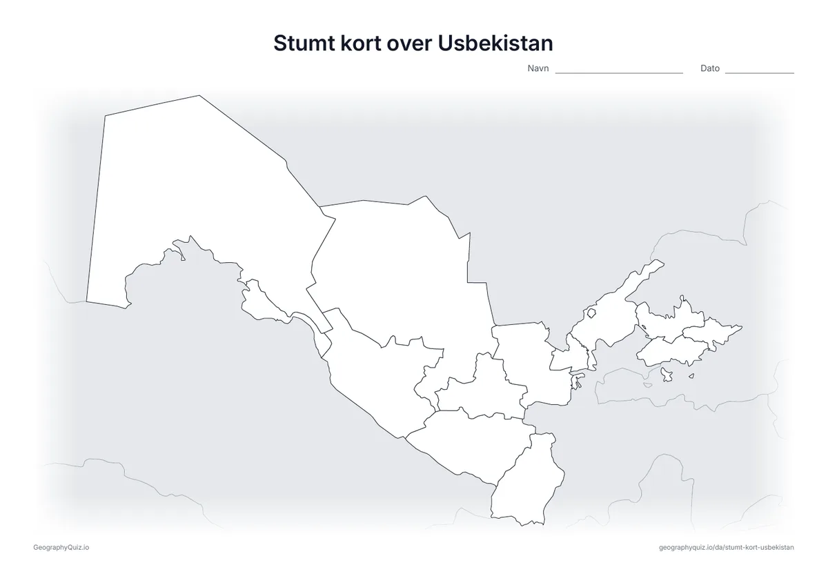 Forhåndsvisning af arbejdsarket: stumt kort – Usbekistan