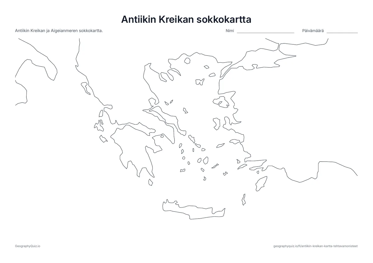Esikatselu: sokkokartta – antiikin Kreikka