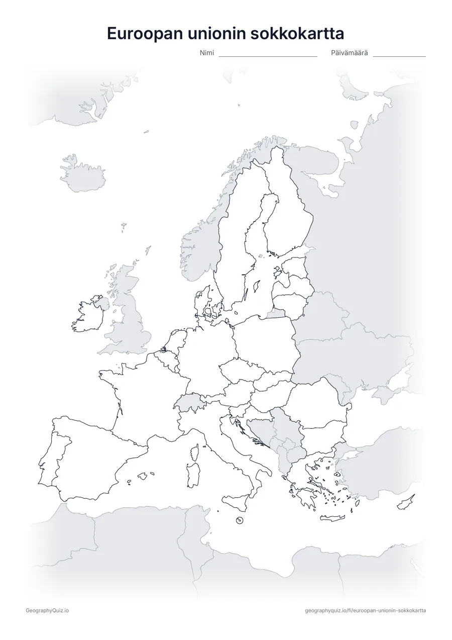 Esikatselu: sokkokartta – Euroopan unioni