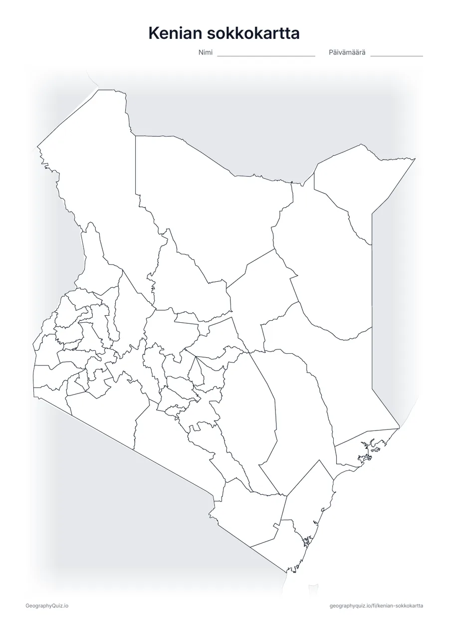 Esikatselu: sokkokartta – Kenia