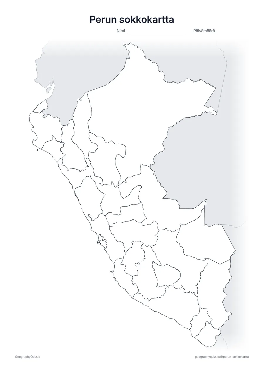 Esikatselu: sokkokartta – Peru