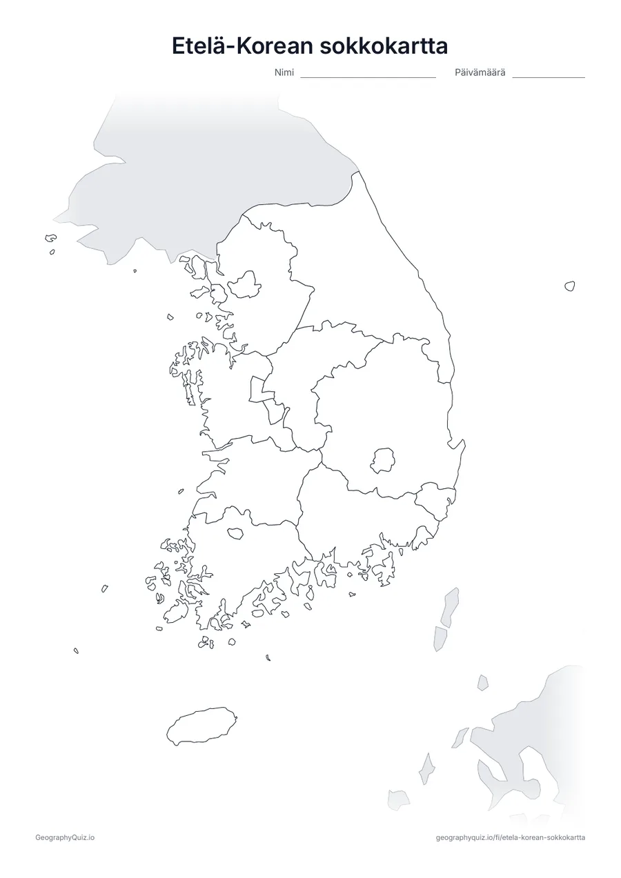 Esikatselu: sokkokartta – Etelä-Korea