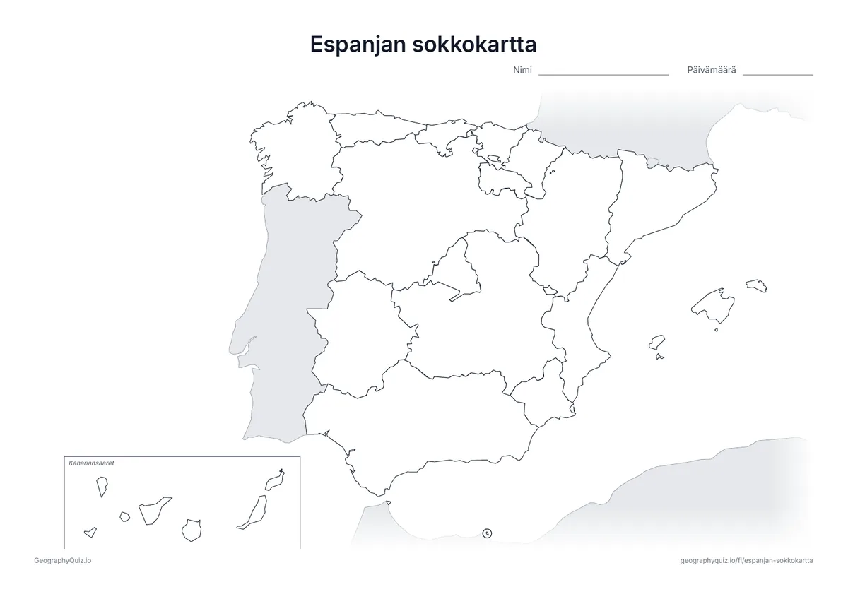 Esikatselu: sokkokartta – Espanja