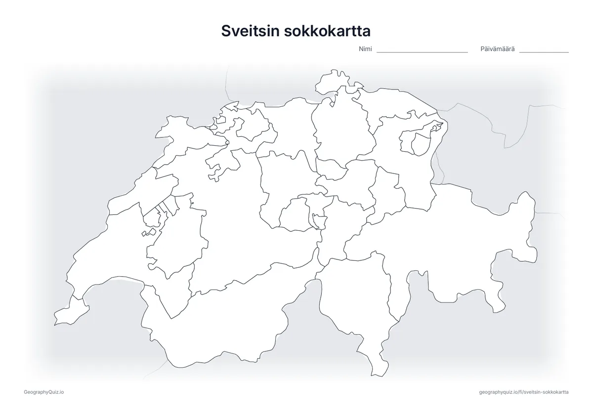 Esikatselu: sokkokartta – Sveitsi