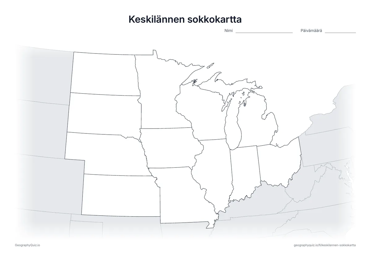 Esikatselu: sokkokartta – Keskilänsi